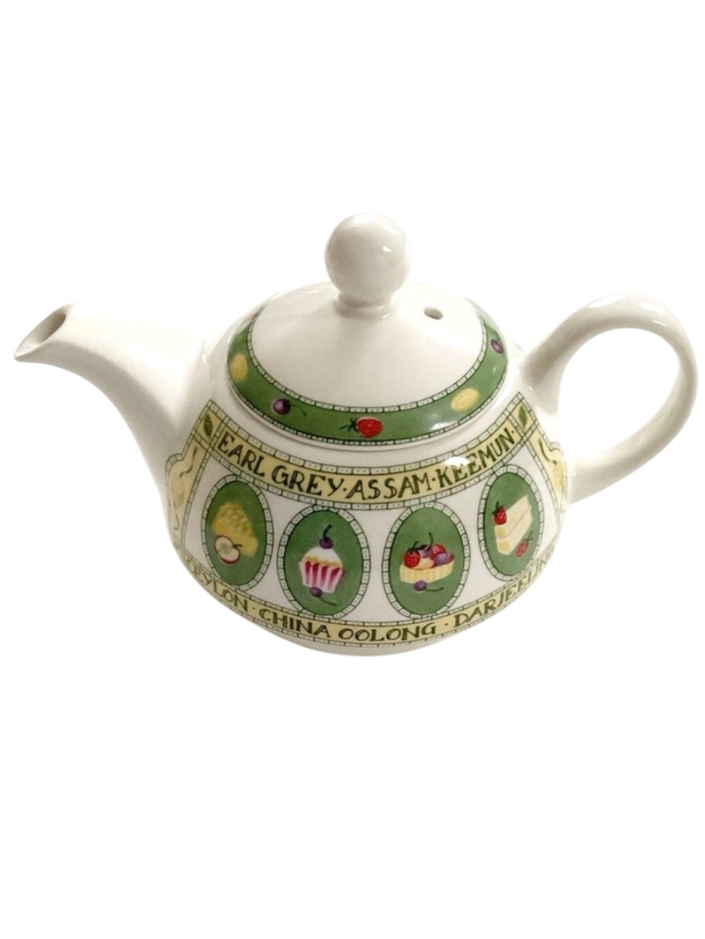 Arthur Wood England Small Teapot Earl Grey Assam Tea Motif Vintage